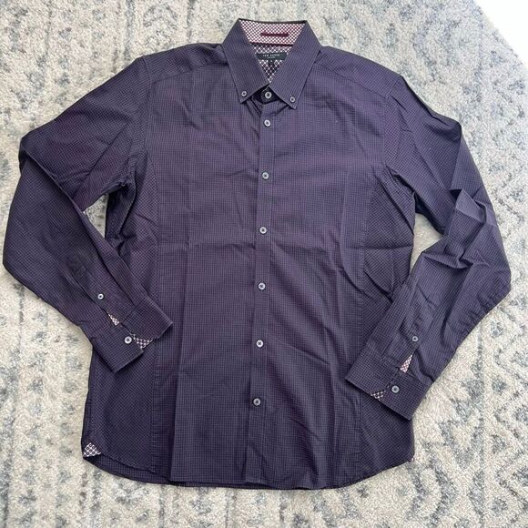 Men’s Ted Baker London Purple Button Down Shirt - Picture 1 of 4
